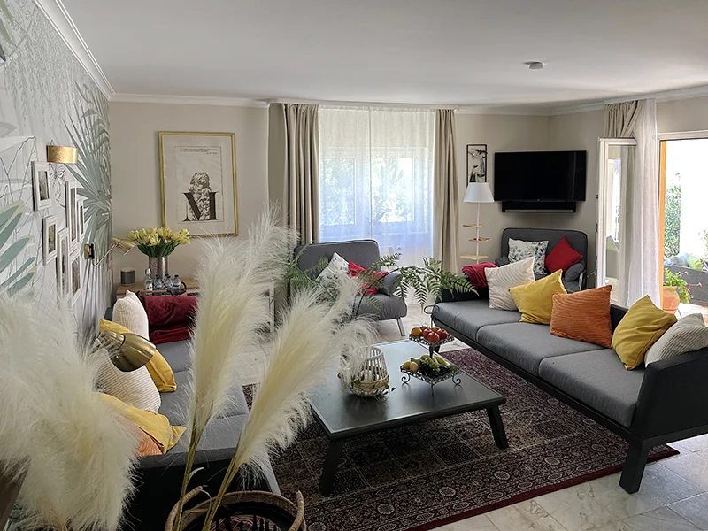 Küche, Esszimmer & Relaxen im Wohnzimmer