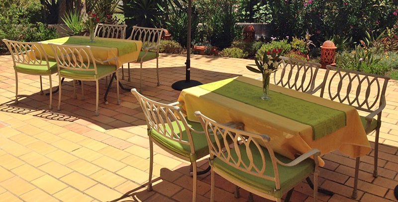 Terrasse und Garten