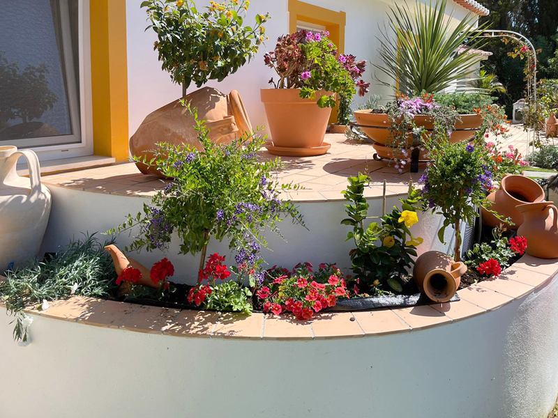 Terrasse und Garten