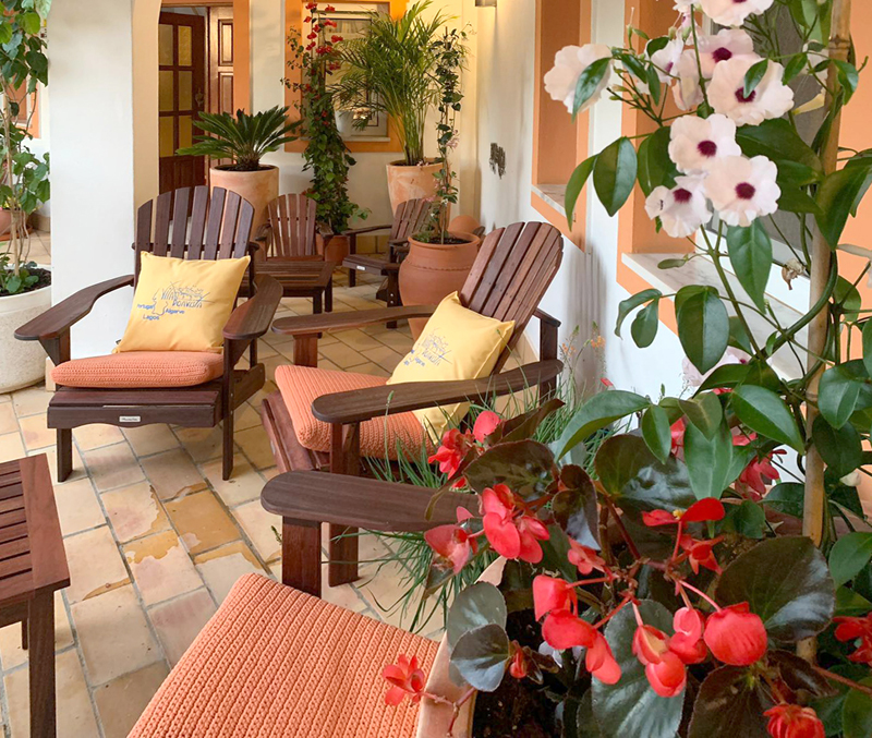 Terrasse und Garten